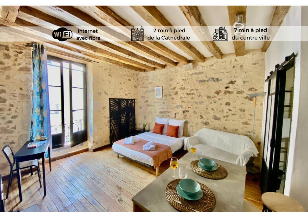 Ferienwohnung Le Cosy-Chic, 2 Min A Pied Cathedrale , Jacobins Le Mans Exterior foto